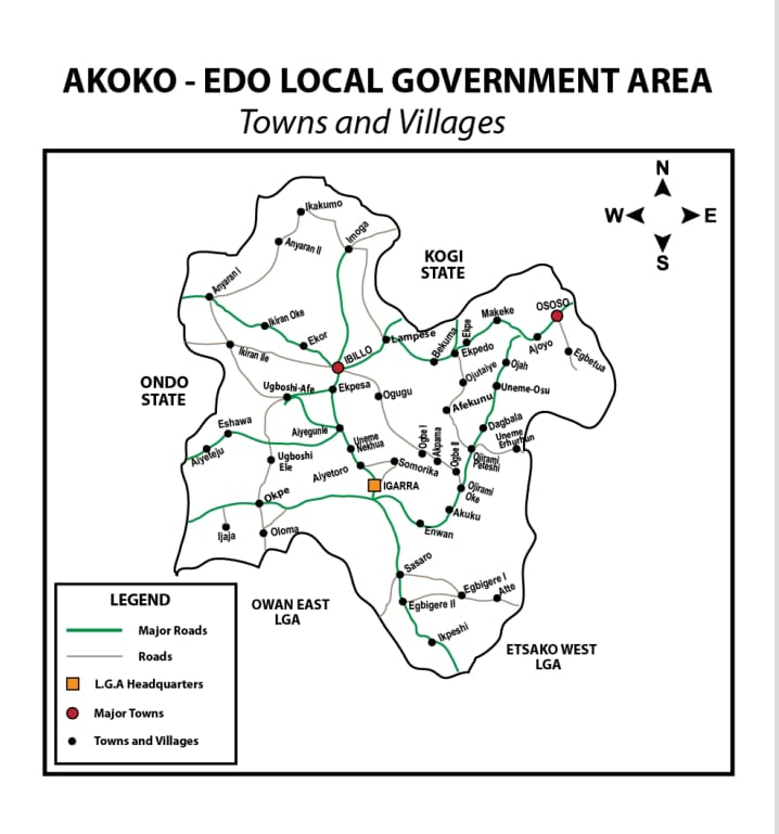 Group in Edo requests splitting of Akoko-Edo LGA into three
