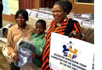 SAF celebrates 1st anniversary, donates to schools