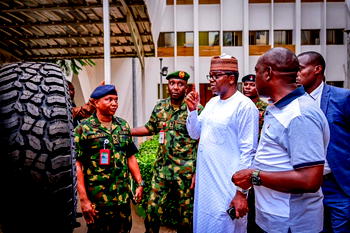 Minister Matawalle unveils Dicon-Vanquish armoured personel carrier