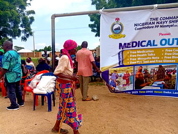 Plateau: Navy Officer offers lifeline as over 1,500 benefit from free medical outreach in Dadur