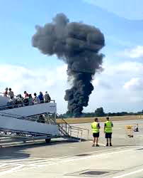 Plane crashes at London airport