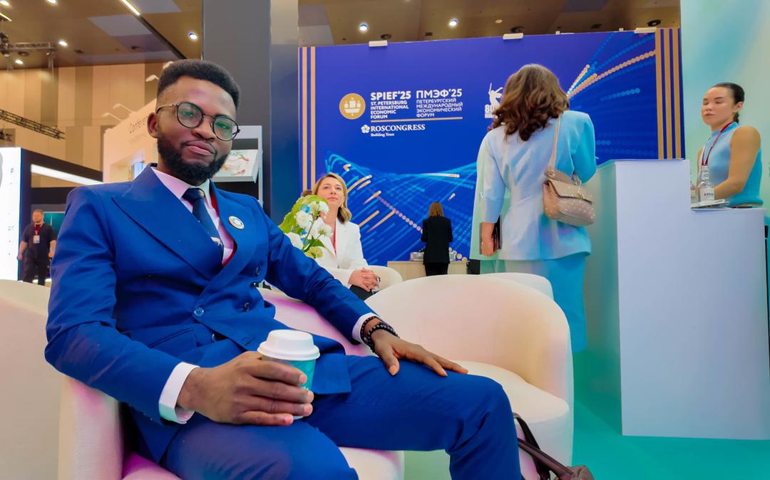 Nigerian delegate Samuel John showcases creative excellence at SPIEF 2025