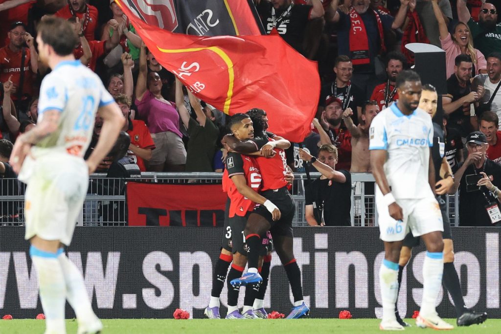 Marseille suffer Ligue 1 first day shock to 10-man Rennes