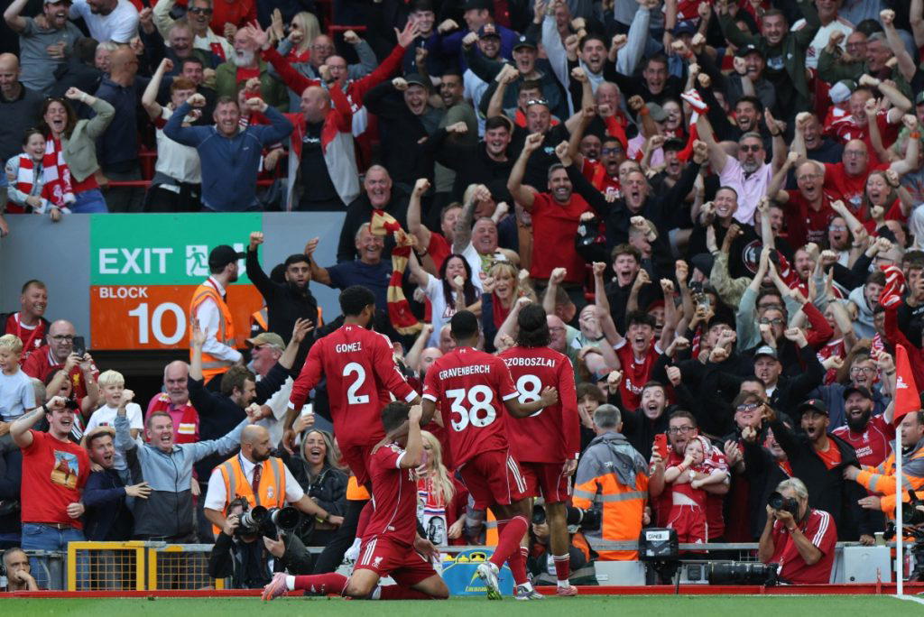 Spectacular Szoboszlai freekick gives Liverpool 1-0 win against Arsenal