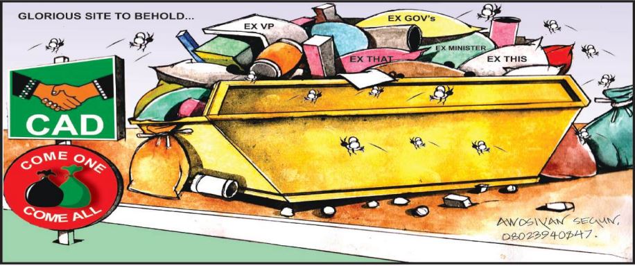 Cartoon: Coalition recycling characters that ruined Nigeria — Farotimi