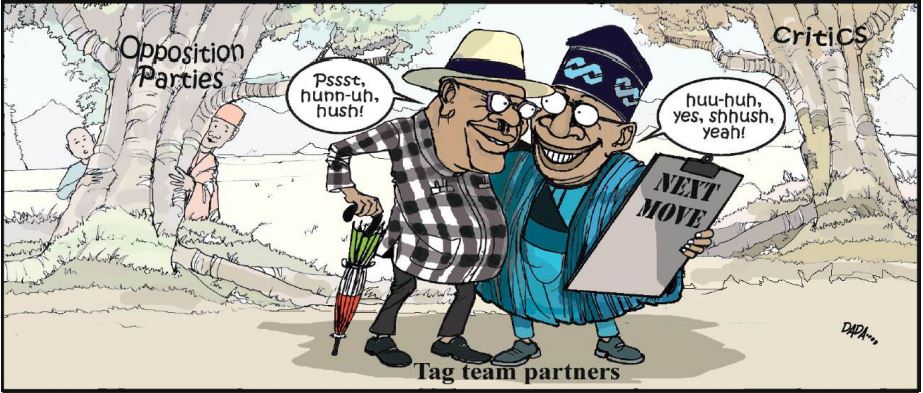 Cartoon: 'If you're Wike(d) men come out from hiding'