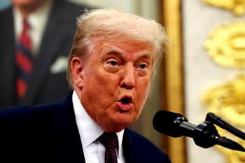 President Trump Makes An Announcement In The Oval Office