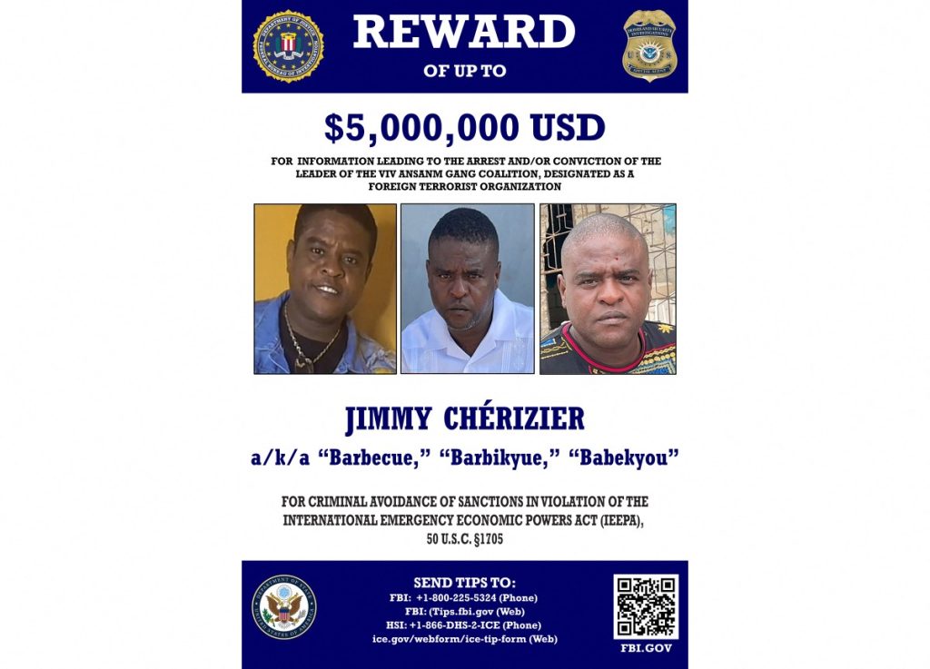 US offers $5 mn reward for arrest of Haitian gang leader
