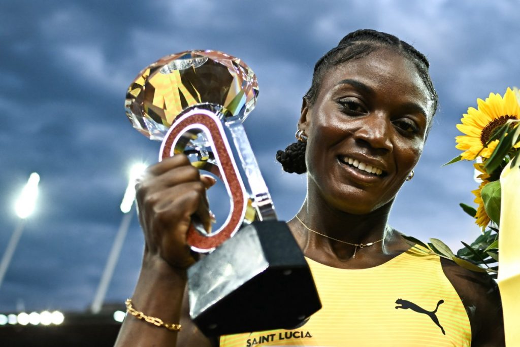Alfred storms to women’s 100m victory at Diamond League finals