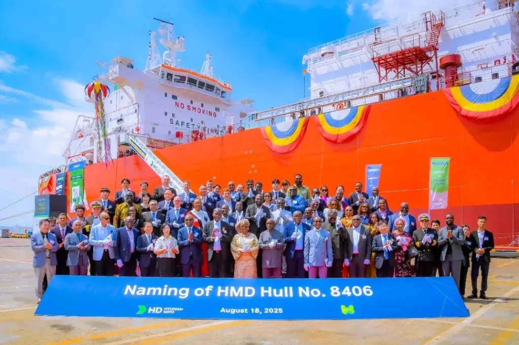 Tinubu commissions LPG vessel named ‘MT Iyaloja Lagos’ in South Korea