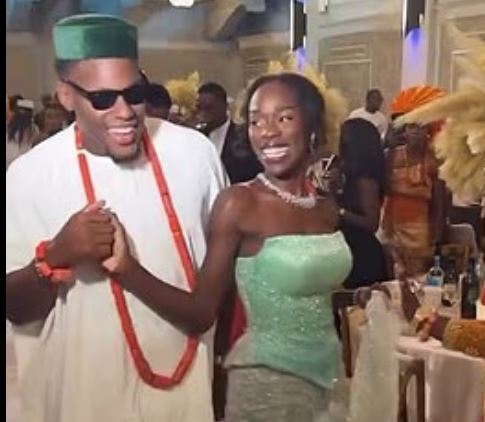 Photos: Nigerian-born British rugby captain, Maro Itoje, teammates in traditional dress for his wedding
