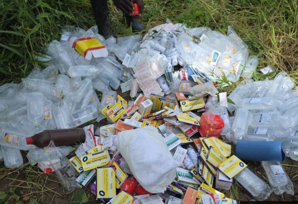 Medical supplies recovered from the terrorists