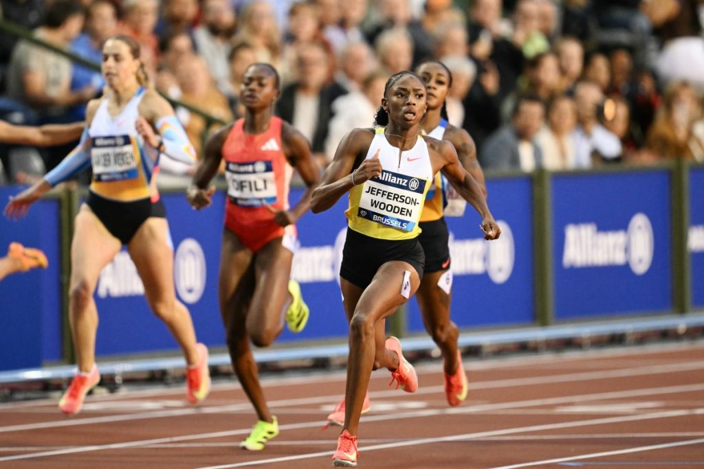 Jefferson-Wooden wins women’s 100m at Brussels Diamond League