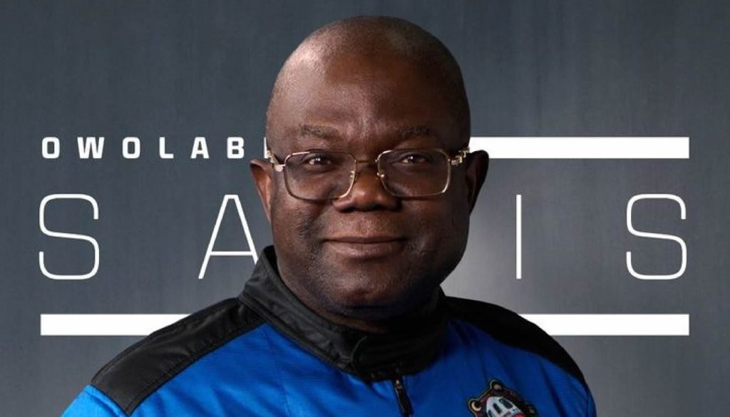 Meet Owolabi Salis, first Nigerian to travel to space above the Karman line