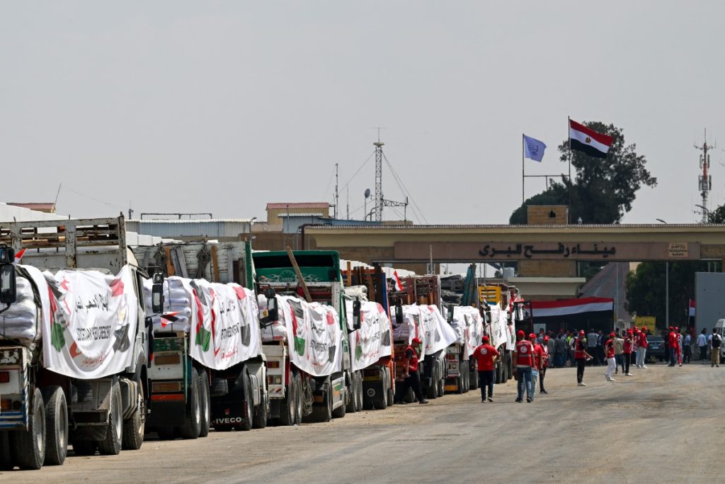 EGYPT-PALESTINIAN-ISRAEL-GAZA-CONFLICT-AID