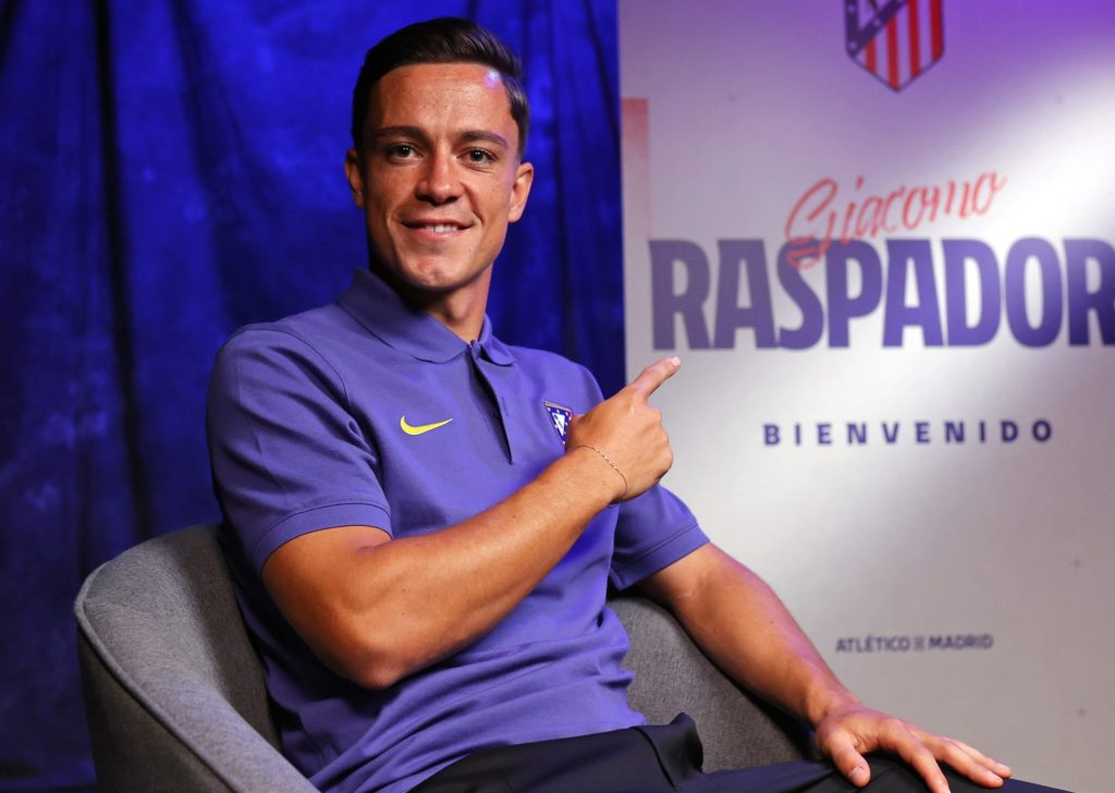 Atletico sign Italy forward Raspadori from Napoli