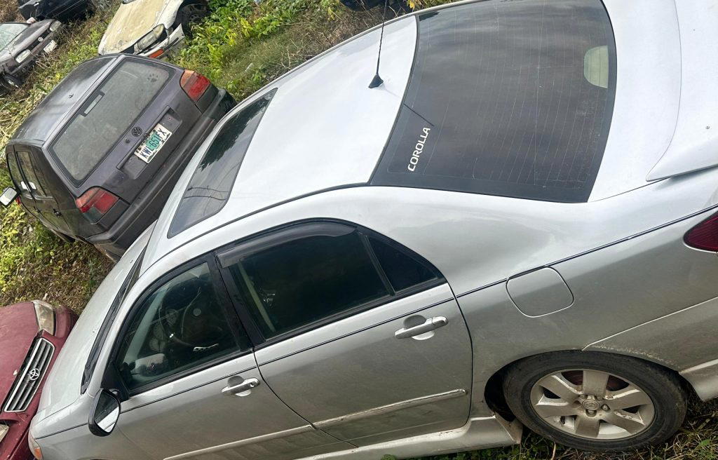 Recovered vehicle from robbery gang in FCT
