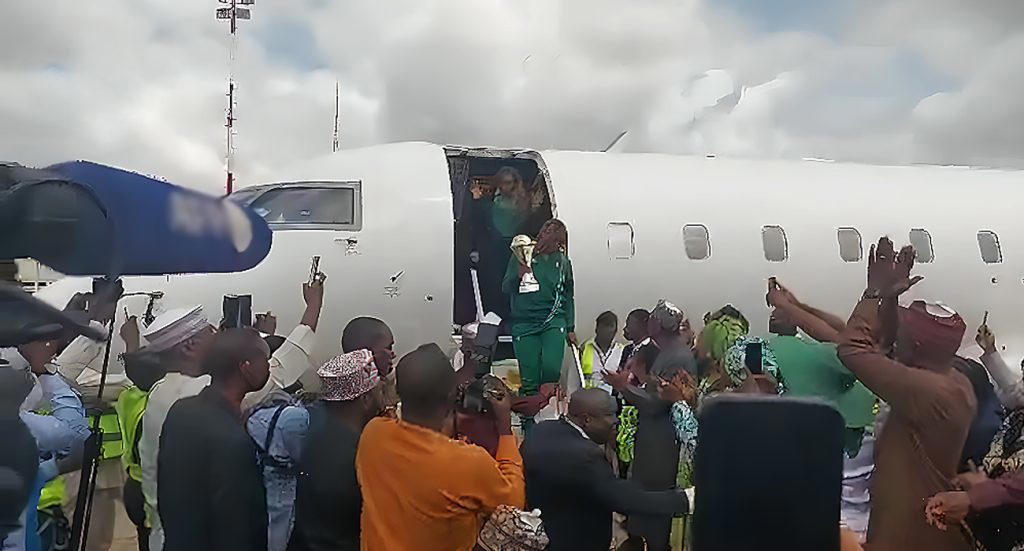 D’Tigress arrive in Abuja after Afrobasket win