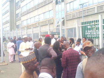 Photos: Retired soldiers barricade Finance Ministry over unpaid benefits