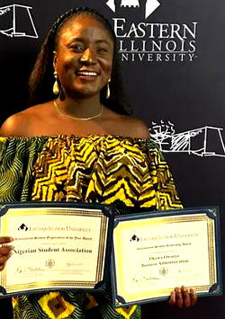 Beauty entrepreneur, Owoeye, receives awards for academic excellence, community service