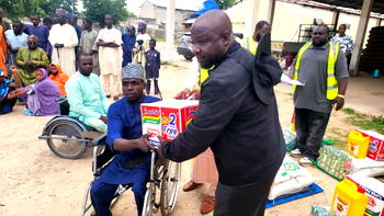 Flood Victims: NEDC distributes relief items to 706 persons with disabilities in Borno