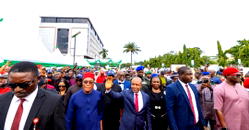 Celebration in Enugu as Gov Mbah unveils reconstructed Hotel Presidential