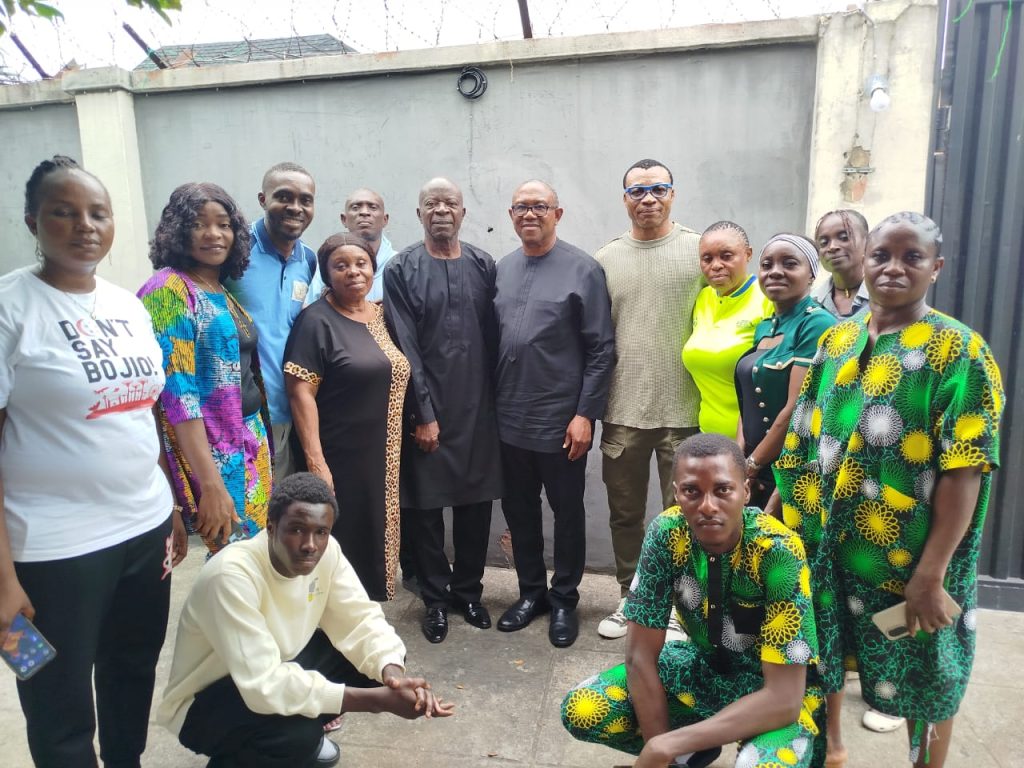 Photos: Peter Obi visits late Peter Rufai’s family
