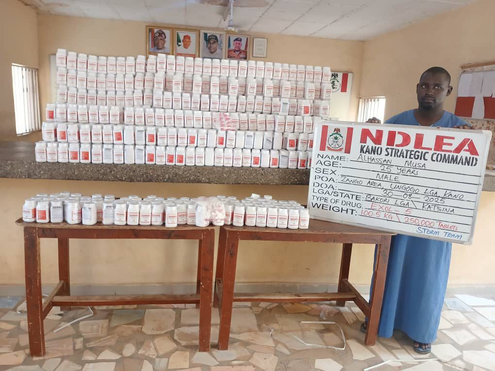 NDLEA intercepts over 600,000 opioid pills in nationwide operations
