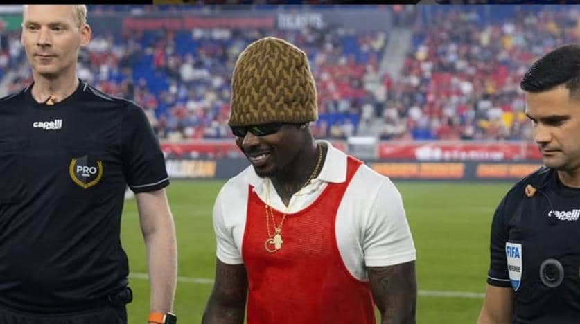 Video: Moment Asake was honoured with coin toss at MLS game