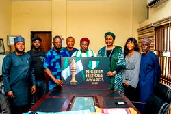 Nigeria Heroes Awards team visits Justice Kogo ahead of ceremony