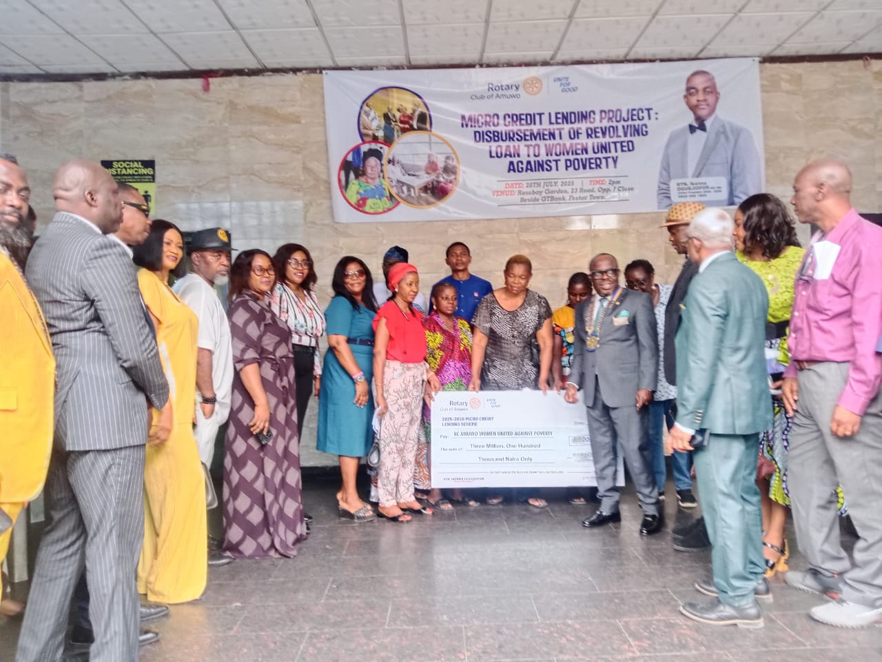 Rotary Club of Amuwo hosts District Governor and embarked on Projects