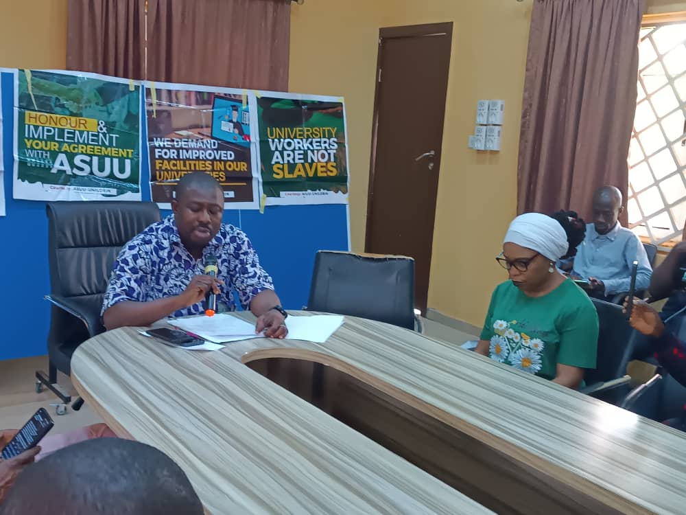 Unilorin ASUU stages peaceful protest