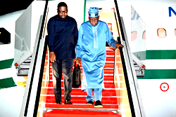Tinubu arrives Lagos for Eid-el-Fitr