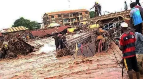Heavy floods