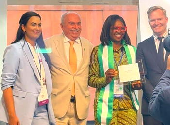Nigerian wins youth delegate award in New York 