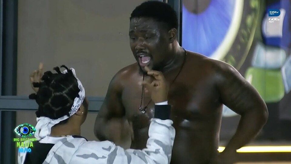 Video: Moment Imisi, Rooboy clash as ‘minor push’ sparks drama in Biggie’s house