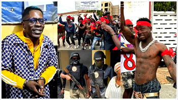 Shatta Wale’s detention sparks protest in Ghana, fans besiege EOCO Office
