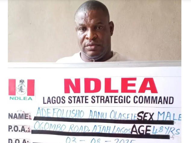 General overseer arrested in Lagos church for Cross-border drug trafficking