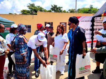 Fallen Heroes: NSCDC Officers’ wives flag off monthly food distribution to widows