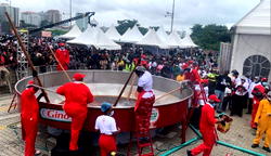 Photos: Hilda Baci attempts Largest Pot of Jollof Rice Guinness Record
