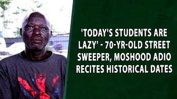 Today’s students are lazy’- 70-yr-old street sweeper, Moshood Adio recites historical dates