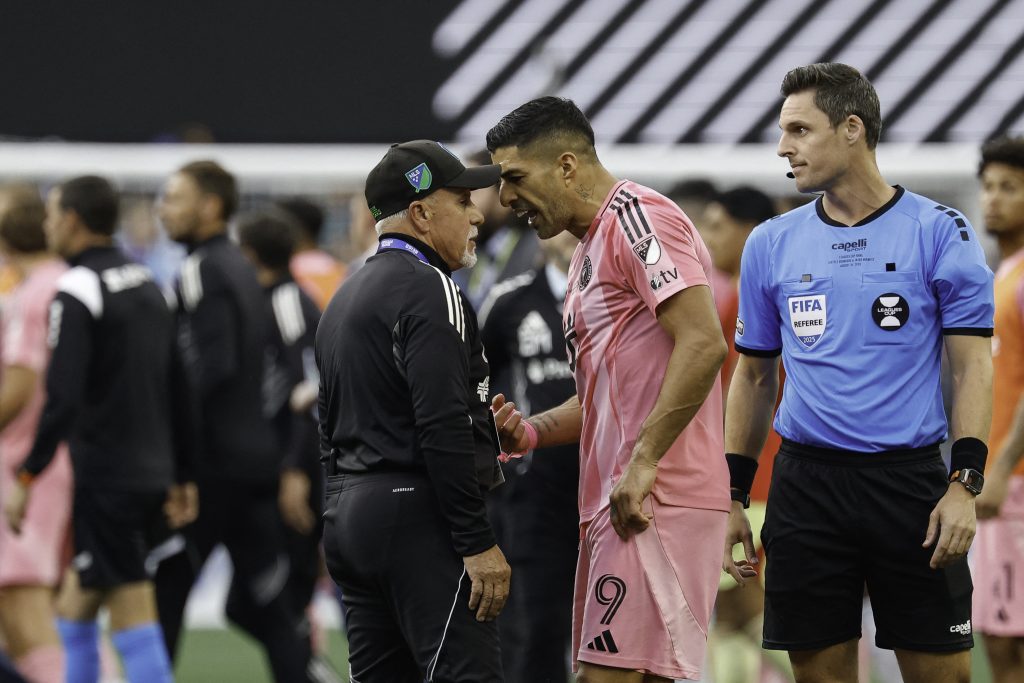 Suarez banned six matches for Leagues Cup spitting furore