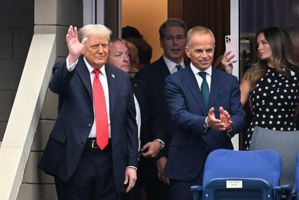 US Open final pushed back 30 minutes for Trump’s arrival