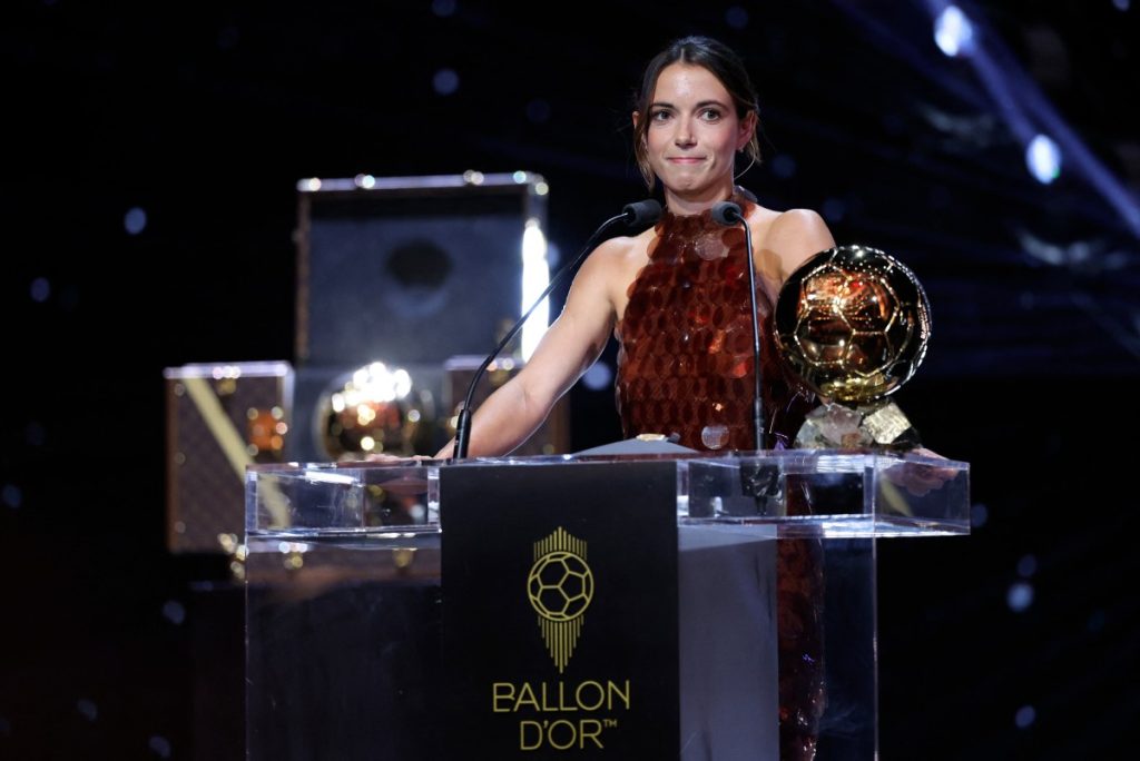 Aitana Bonmati wins Women’s Ballon d’Or third time in row