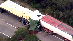 Seven injured as two trucks collide in Ogbomosho