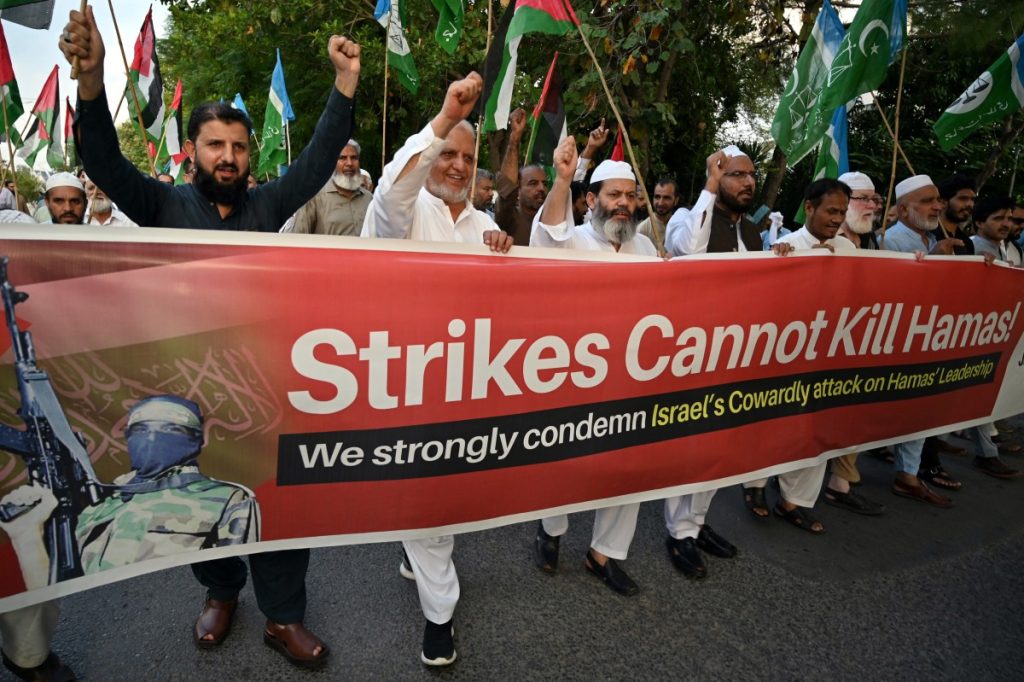 PAKISTAN-ISRAEL-PALESTINIAN-CONFLICT