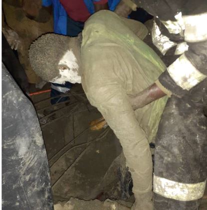 Photos: Tenants, construction workers escape death as 2-storey collapses in Lagos