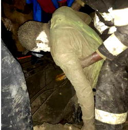 Photos: Tenants, construction workers escape death as 2-storey collapses in Lagos
