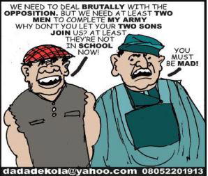 Cartoon: Politician's sons can't be thugs