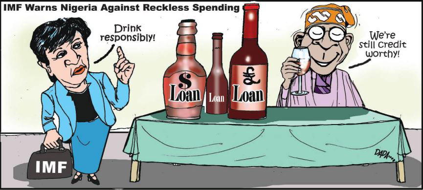 Cartoon: 'I gat this pretty woman, just come to the table with your purse'